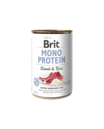 Karma BRIT Mono protein jagnięcina   brąz ryż 400g