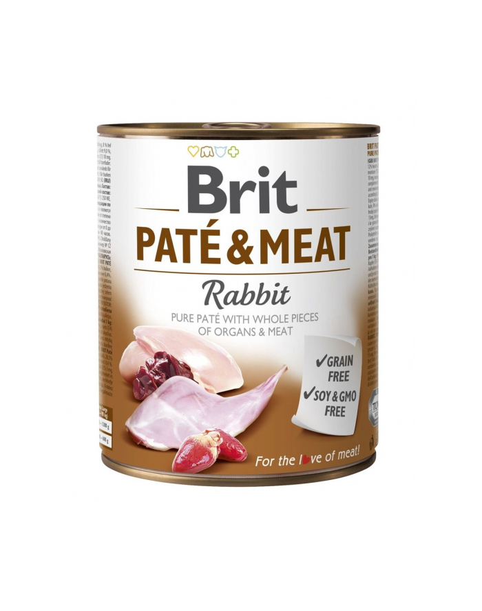 Karma BRIT PATÉ ' MEAT z królikiem dla psa 800g główny