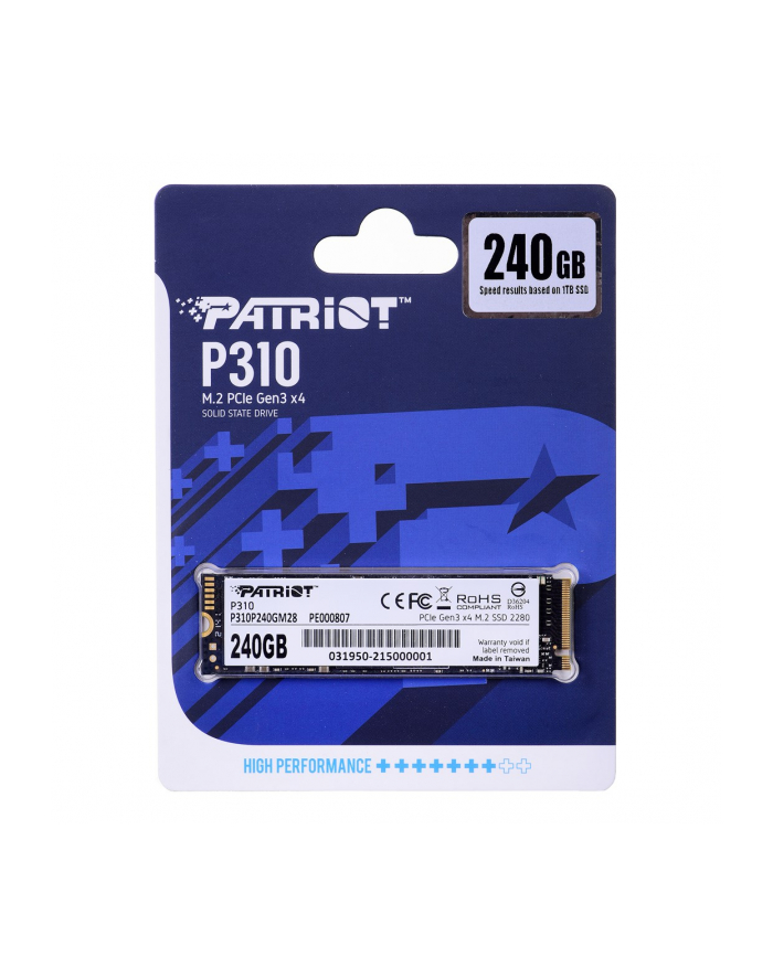patriot memory SSD Patriot Viper P310 M2 PCI-Ex4 NVMe 240GB główny