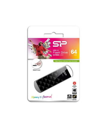 Pendrive Silicon Power Ultima U03 64GB USB 20 kolor czarny nr 1