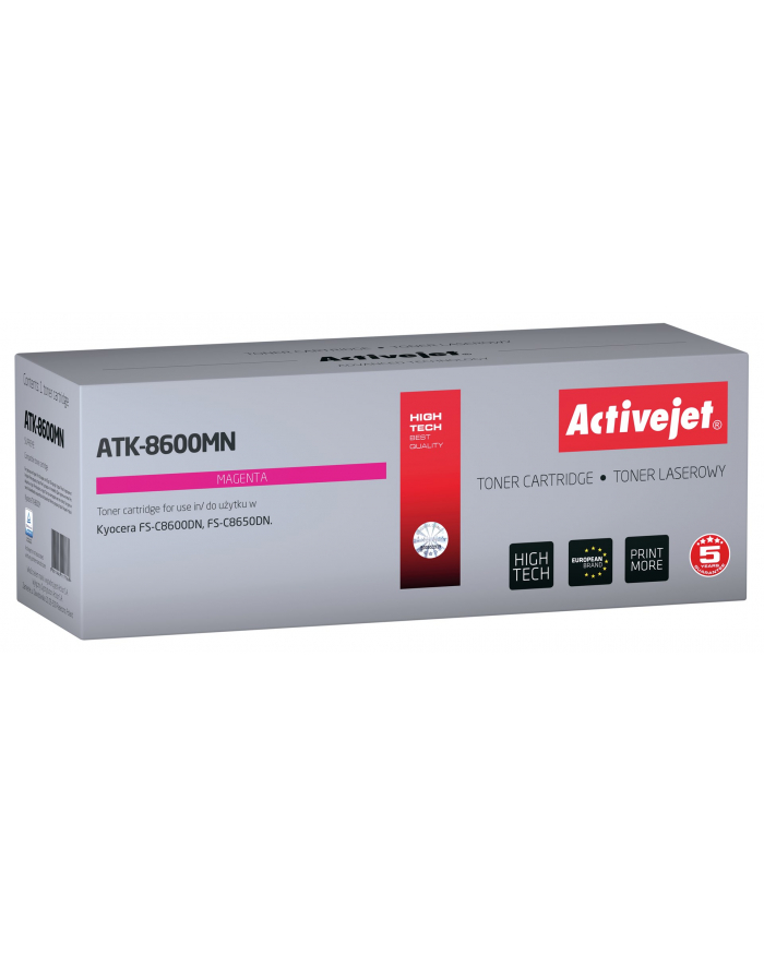 Toner Activejet ATK-8600MN (zamiennik Kyocera TK-8600M; Supreme; 20000 stron; purpurowy) główny