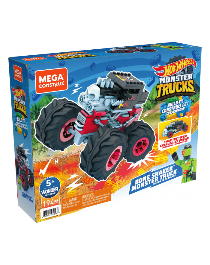 MEGA CONSTRUX Hot Wheels Monster Trucks Bone Shaker GVM27 MATTEL główny