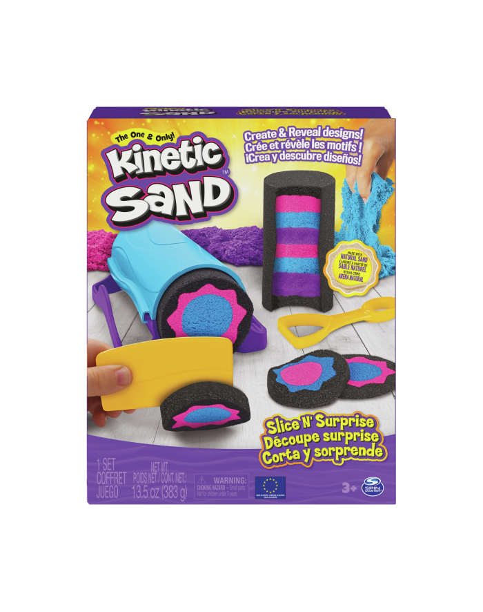 Kinetic Sand Piasek kinetyczny Zaskakujace efekty. Zestaw z akcesoriami 6063482 Spin Master główny