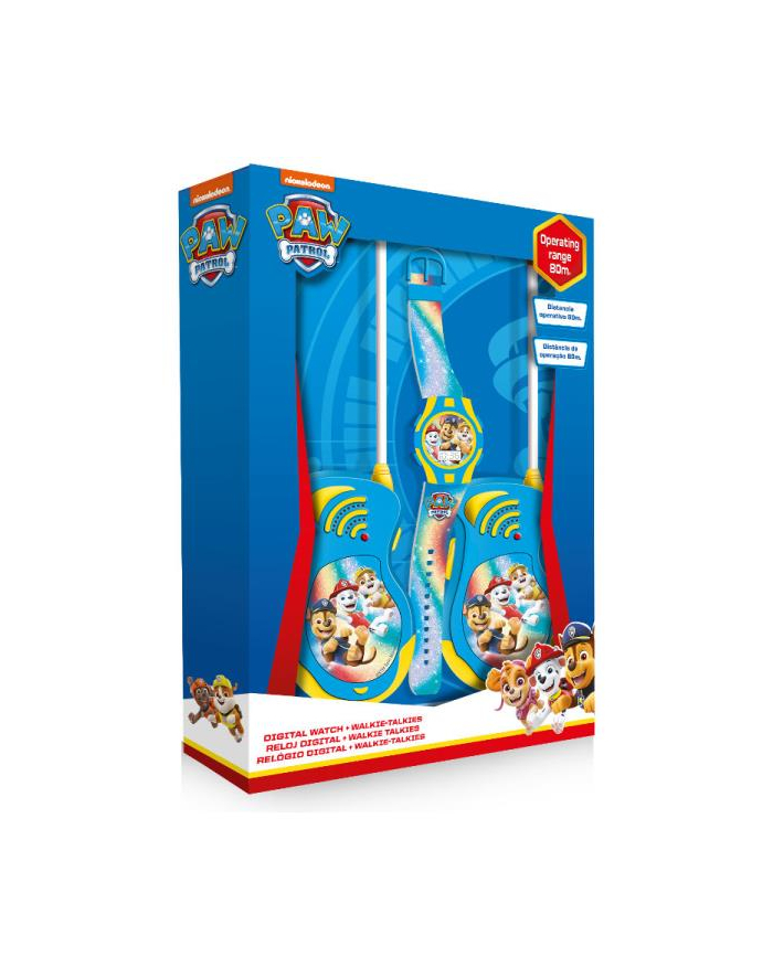 Walkie Talkie z zegarkiem cyfrowym PAW PATROL Psi Patrol PW19840 Kids Euroswan główny