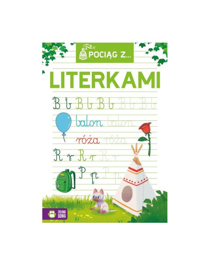 Książka Pociąg z literkami. ZIELONA SOWA główny