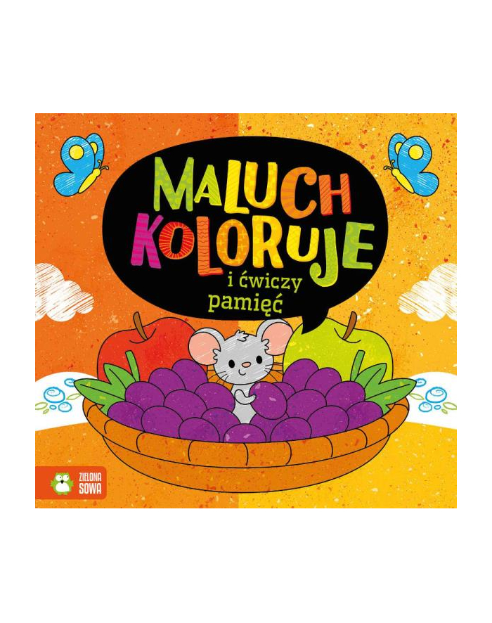 Książka Maluch koloruję i ćwiczy pamięć. ZIELONA SOWA główny