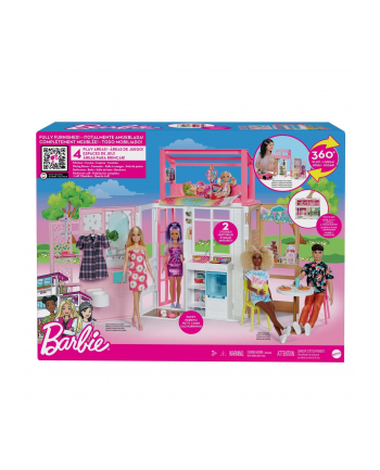 Barbie Kompaktowy domek dla lalek HCD47 MATTEL
