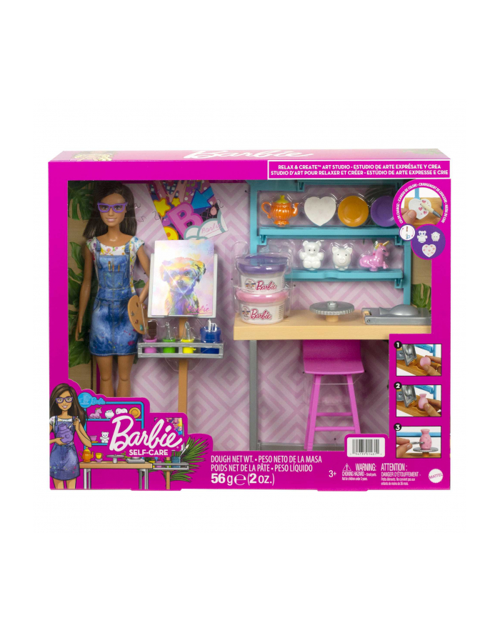 Barbie Pracownia artystyczna zestaw HCM85 p3 MATTEL główny