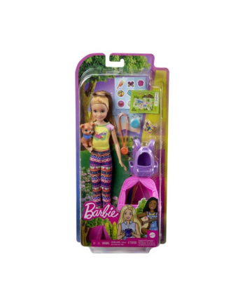 Barbie Kemping Lalka Stacie + piesek HDF70 HDF69 MATTEL