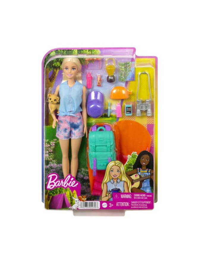 Barbie Kemping Malibu Lalka + akcesoria HDF73 p4 MATTEL główny