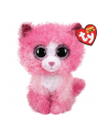 ty inc. TY Beanie Boos REAGAN - różowy kot z kręconymi włosami 24cm, średni 36479 - nr 1