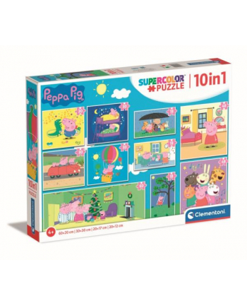 Clementoni Puzzle 10w1 Świnka Peppa. Peppa Pig 20271