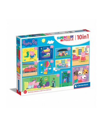 Clementoni Puzzle 10w1 Świnka Peppa. Peppa Pig 20271