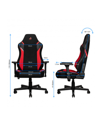 Gaming chair Nitro Concepts X1000 Black/Red nr 2