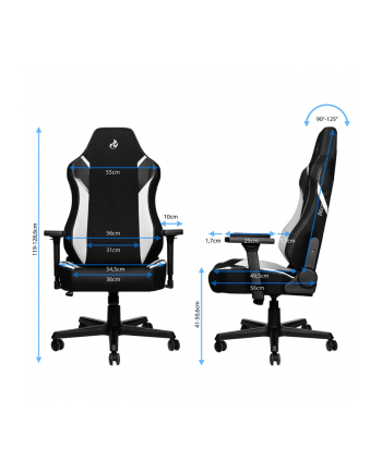 Gaming chair Nitro Concepts X1000 Black/White nr 2