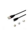 SAVIO CL-152 USB - USB Type C Micro and Lightning cable 3A 1m Kolor: CZARNY - nr 1
