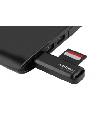 natec Czytnik kart pamięci Scarab 2 SD/Micro SD, USB 3.0 Czarny