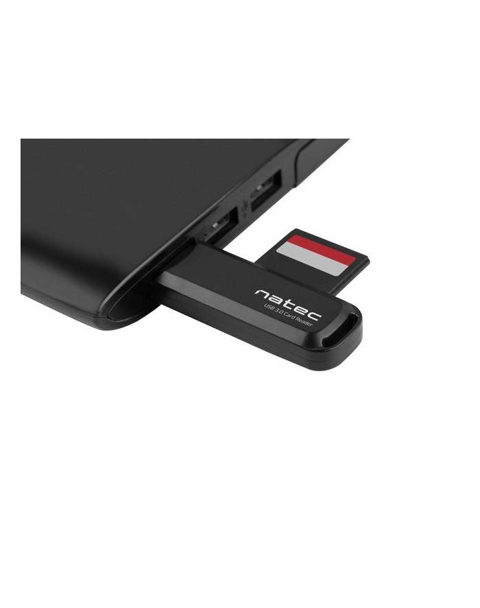 natec Czytnik kart pamięci Scarab 2 SD/Micro SD, USB 3.0 Czarny główny