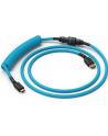 Glorious PC Gaming Race Coiled Cable Electric Blue, USB-C to USB-A Spiralcable - 1,37m light blue - nr 1