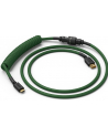 Glorious PC Gaming Race Coiled Cable Forest Green, USB-C to USB-A Spiralcable - 1,37m, green - nr 1