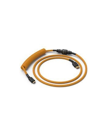 Glorious PC Gaming Race Coiled Cable Glorious Gold, USB-C to USB-A Spiralcable - 1,37m, gold