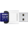 SAMSUNG PRO Plus 128GB microSDXC UHS-I U3 160MB/s Full HD 4K UHD memory card including USB card reader - nr 28