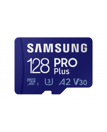 SAMSUNG PRO Plus 128GB microSDXC UHS-I U3 160MB/s Full HD 4K UHD memory card including USB card reader