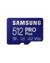 SAMSUNG PRO Plus 512GB microSDXC UHS-I U3 160MB/s Full HD 4K UHD memory card including USB card reader - nr 29