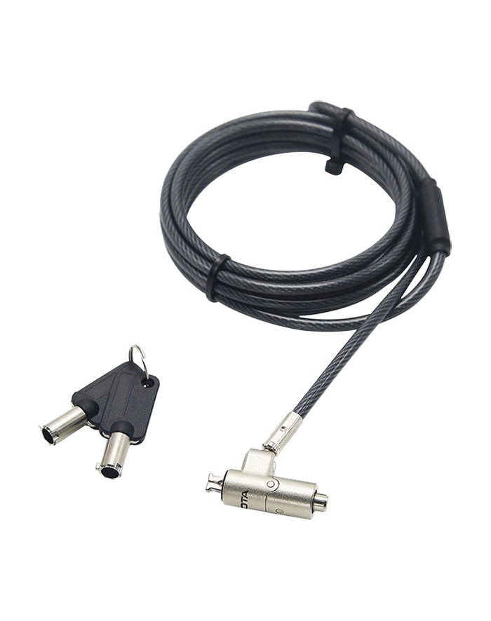 DICOTA Security Cable Nano Lock Ultra Slim Keyed 2.5x6 mm slot Kolor: CZARNY główny