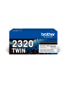 BROTHER TN2320 TWIN-pack Kolor: CZARNY toners BK 2600pages/cartridge - nr 10