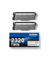 BROTHER TN2320 TWIN-pack Kolor: CZARNY toners BK 2600pages/cartridge - nr 11