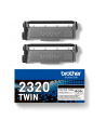 BROTHER TN2320 TWIN-pack Kolor: CZARNY toners BK 2600pages/cartridge - nr 18
