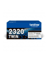 BROTHER TN2320 TWIN-pack Kolor: CZARNY toners BK 2600pages/cartridge - nr 22