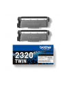BROTHER TN2320 TWIN-pack Kolor: CZARNY toners BK 2600pages/cartridge - nr 26