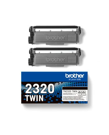 BROTHER TN2320 TWIN-pack Kolor: CZARNY toners BK 2600pages/cartridge