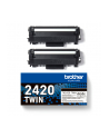 BROTHER TN2420 TWIN-pack Kolor: CZARNY toners BK 3000pages/cartridge - nr 16
