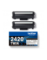 BROTHER TN2420 TWIN-pack Kolor: CZARNY toners BK 3000pages/cartridge - nr 34