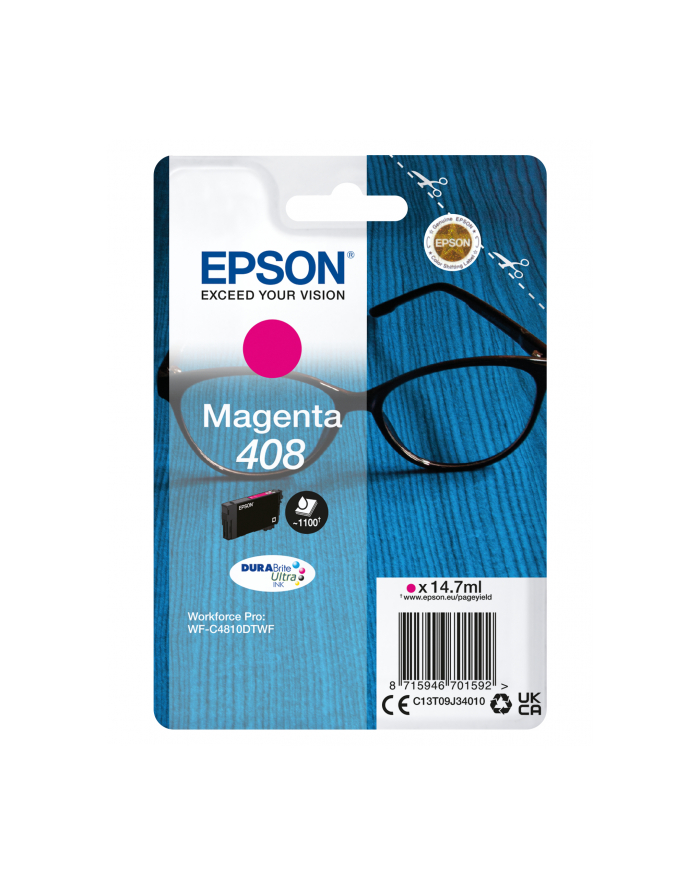 EPSON Singlepack Magenta 408 DURABrite Ultra Ink główny