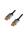 LOGILINK CHA0104 Kabel HDMI A/M to A/M 8K/60Hz alu czarny/szary 1m - nr 1