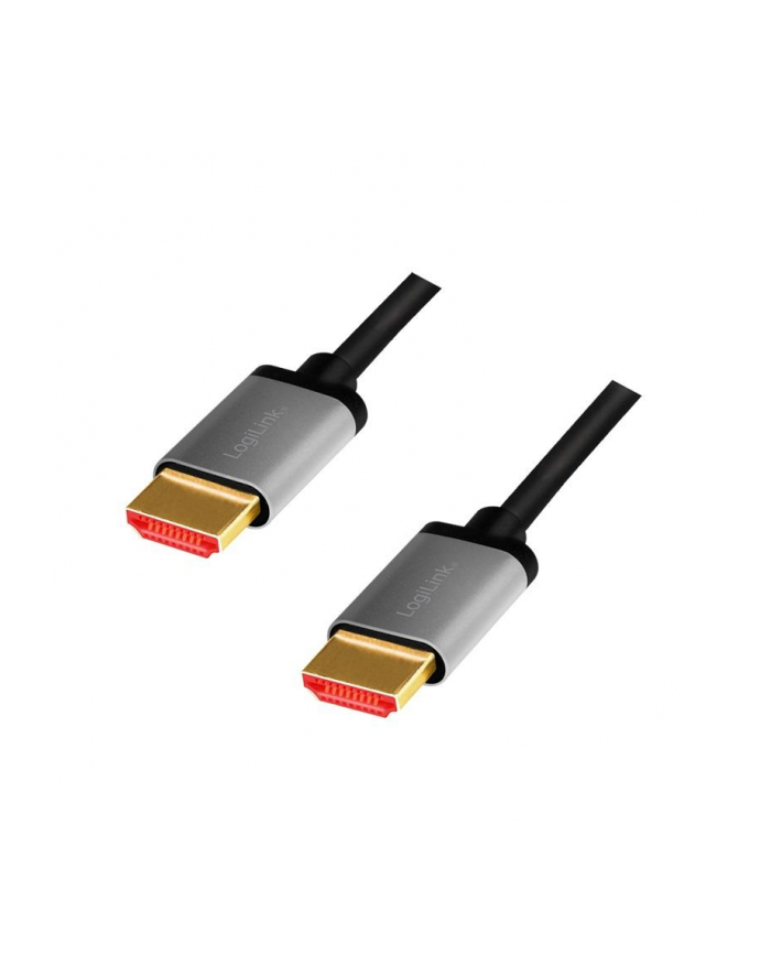 LOGILINK CHA0105 Kabel HDMI A/M to A/M 8K/60Hz alu czarny/szary 2m główny