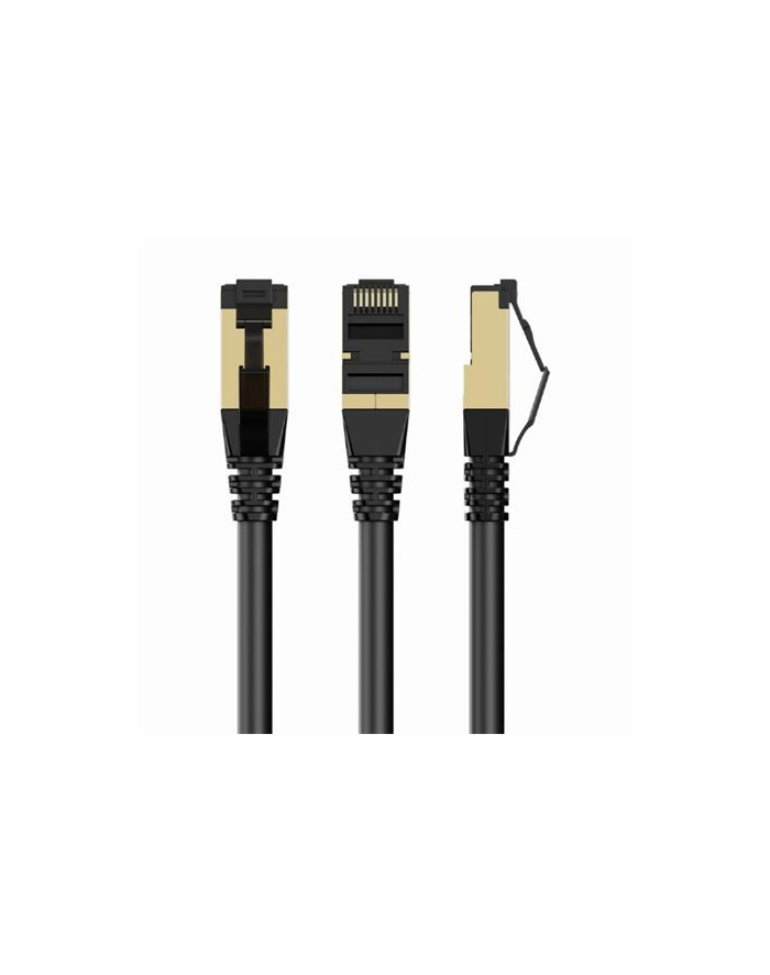 GEMBIRD PP8-LSZHCU-BK-7.5M S/FTP Kat. 8 LSZH patchcord czarny 7.5m główny