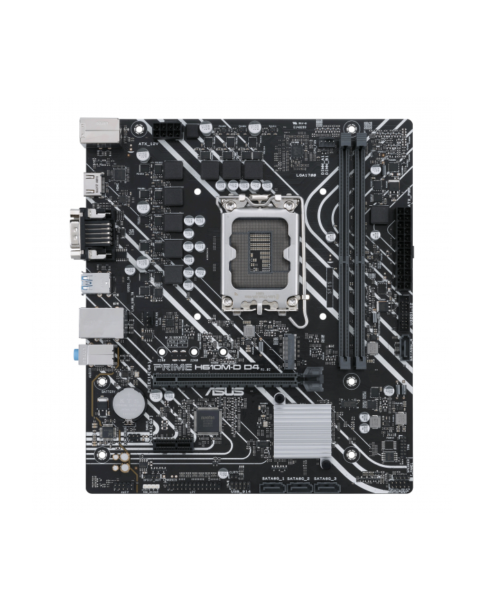 ASUS PRIME H610M-D D4 LGA 1700 1xD-Sub port 1xHDMI 1xPCle 4.0/3.0 x16 slot główny