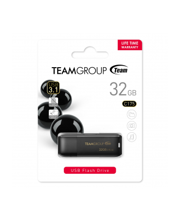 team group TEAMGROUP memory USB C175 32GB USB 3.1 Black