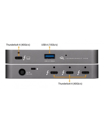 OWC Thunderbolt 4 Hub 5Port Kolor: CZARNY / grey