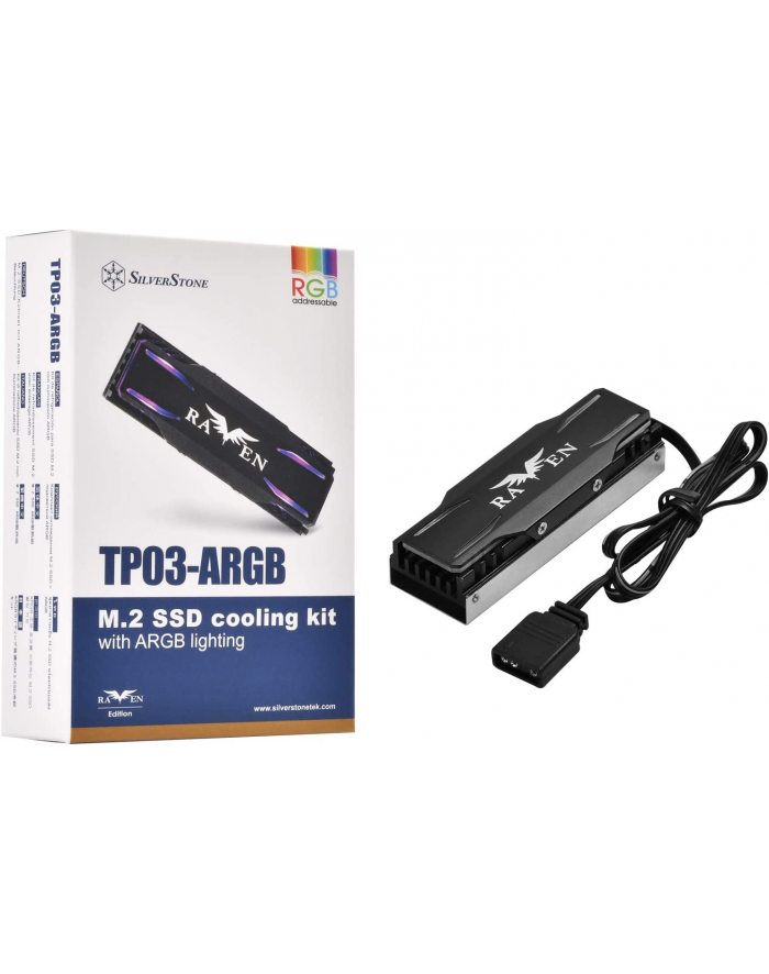 Silverstone Technology SST-TP03-ARGB - M.2 SSD cooling set + ARGB główny