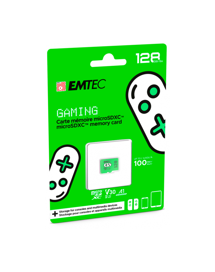 Emtec mSD 128GB UHSI U3 V30 A1 Gaming główny