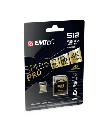 Emtec microSD 512GB 100/95 SpeedIN PRO - ECMSDM512GXC10SP