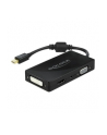DeLOCK DP 1.2 Adapter> VGA / HDMI / DVI / Audio Bu - 4K passive Kolor: CZARNY - nr 5