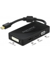 DeLOCK DP 1.2 Adapter> VGA / HDMI / DVI / Audio Bu - 4K passive Kolor: CZARNY - nr 6