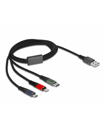 DeLOCK USB 3in1 Lightn. mUSB / USB-C 1m - 87277 3-colored